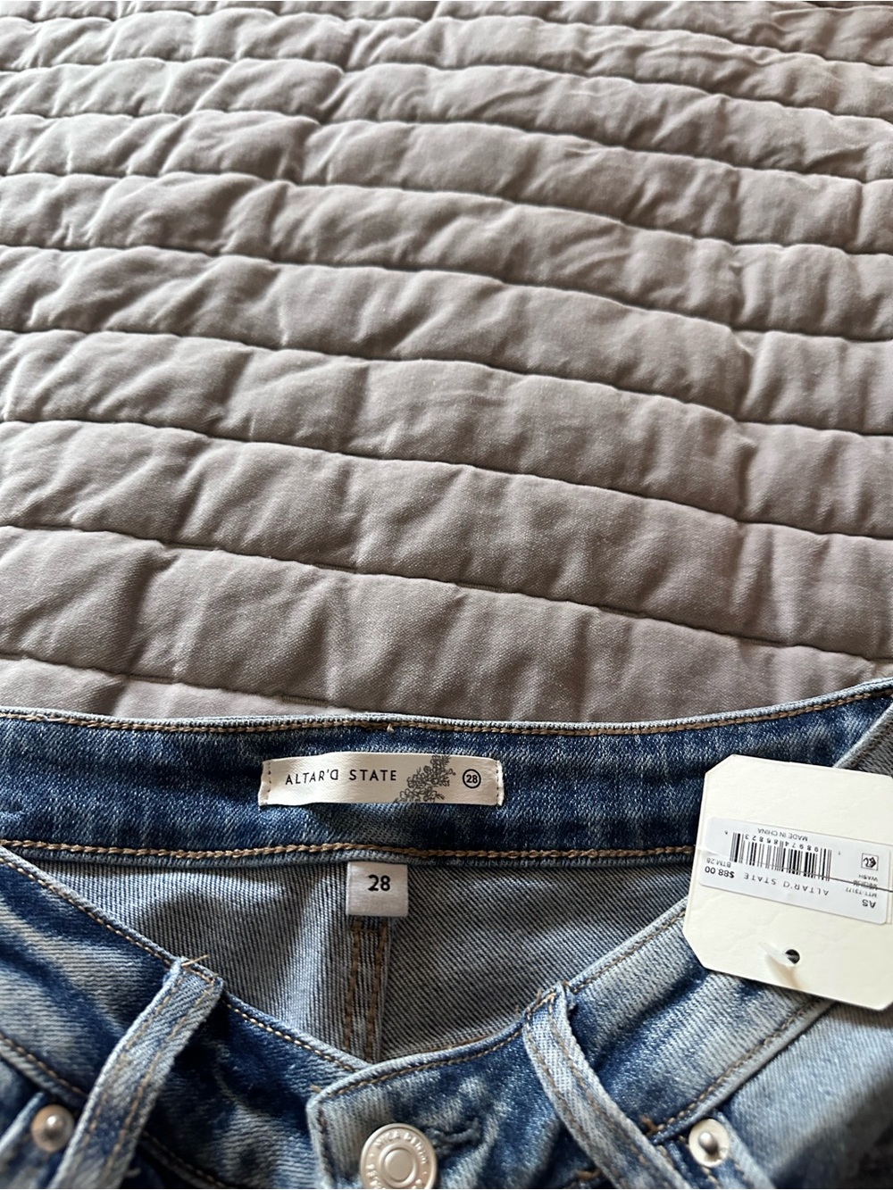 Altar'd State Women's Light Blue High-Rise Jeans